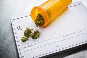 prescription bottle of medical marijuana