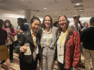 ISR Director Kate Cagney with Haena Lee and Mary Beth Ofstedal at the PAA Happy Hour.